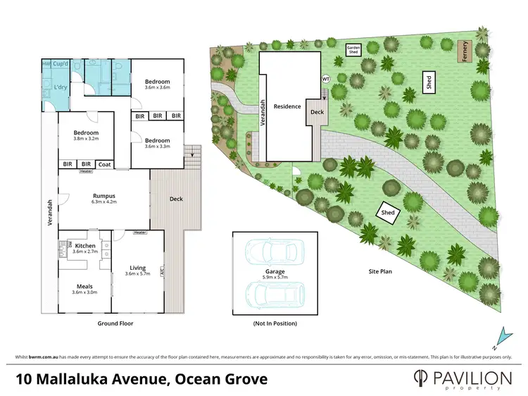 Floorplan of Homely house listing, 10 Mallaluka Avenue, Ocean Grove VIC 3226