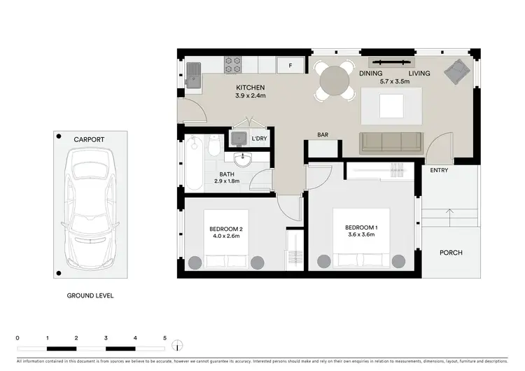 Floorplan of Homely unit listing, 1/106 Snell Grove, Oak Park VIC 3046