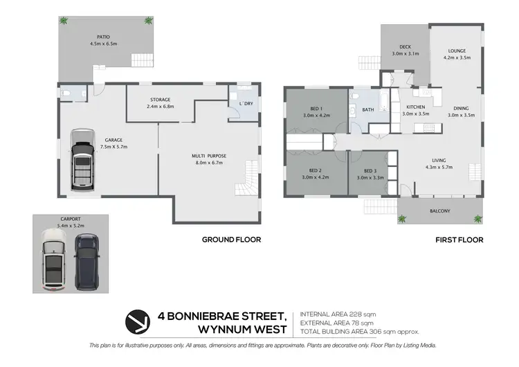 Floorplan of Homely house listing, 4 Bonniebrae Steet, Wynnum West QLD 4178