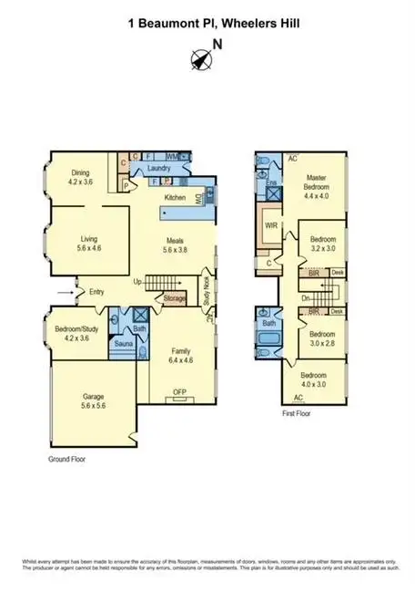 Floorplan of Homely house listing, 1 Beaumont Place, Wheelers Hill VIC 3150