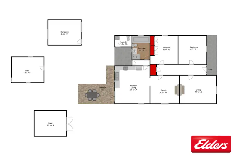 Floorplan of Homely house listing, 6 Victoria Street, Port Albert VIC 3971