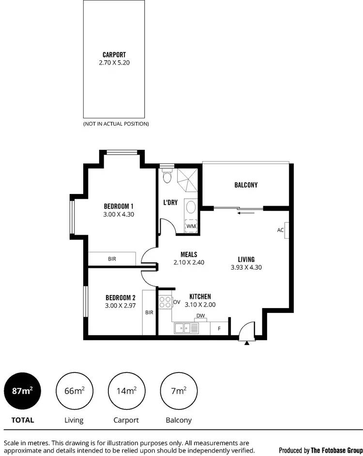 Floorplan of Homely apartment listing, 10/2 Fisher Place, Mawson Lakes SA 5095