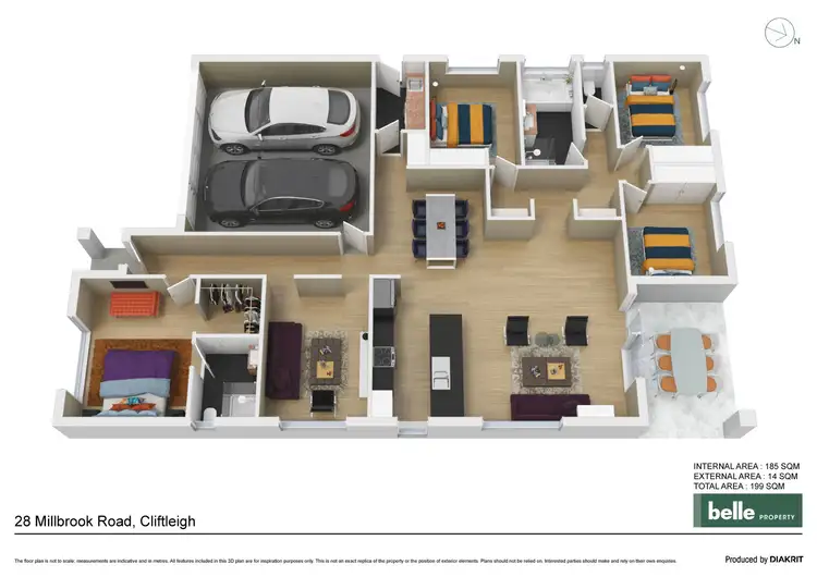 Floorplan of Homely house listing, 28 Millbrook Road, Cliftleigh NSW 2321