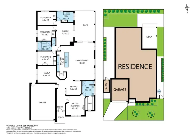 Floorplan of Homely house listing, 95 Malua Circuit, Sandhurst VIC 3977