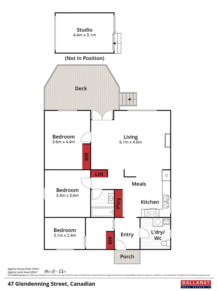 Floorplan of Homely house listing, 47 Glendenning Street, Canadian VIC 3350