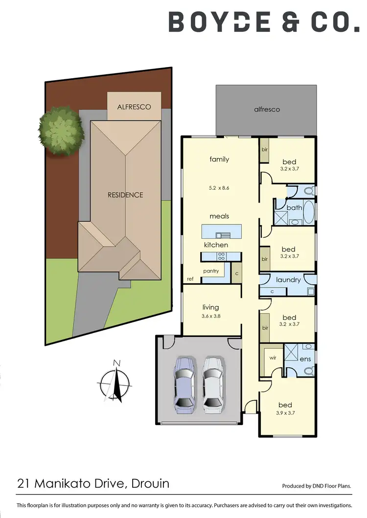 Floorplan of Homely house listing, 21 Manikato Drive, Drouin VIC 3818