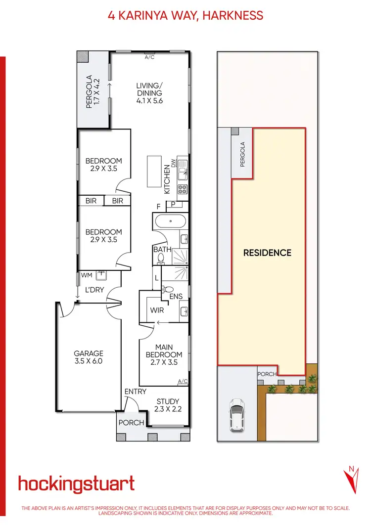 Floorplan of Homely house listing, 4 Karinya Way, Harkness VIC 3337