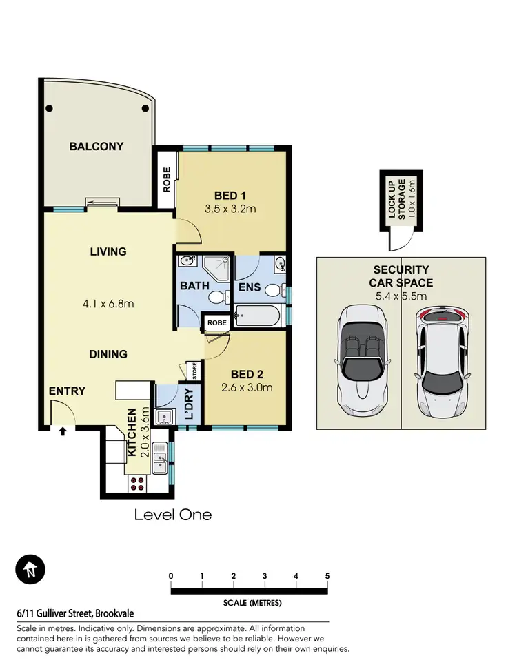 Floorplan of Homely apartment listing, 6/11 Gulliver Street, Brookvale NSW 2100
