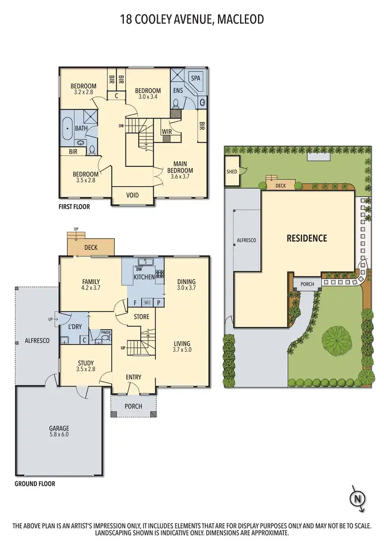 Floorplan of Homely house listing, 18 Cooley Avenue, Macleod VIC 3085