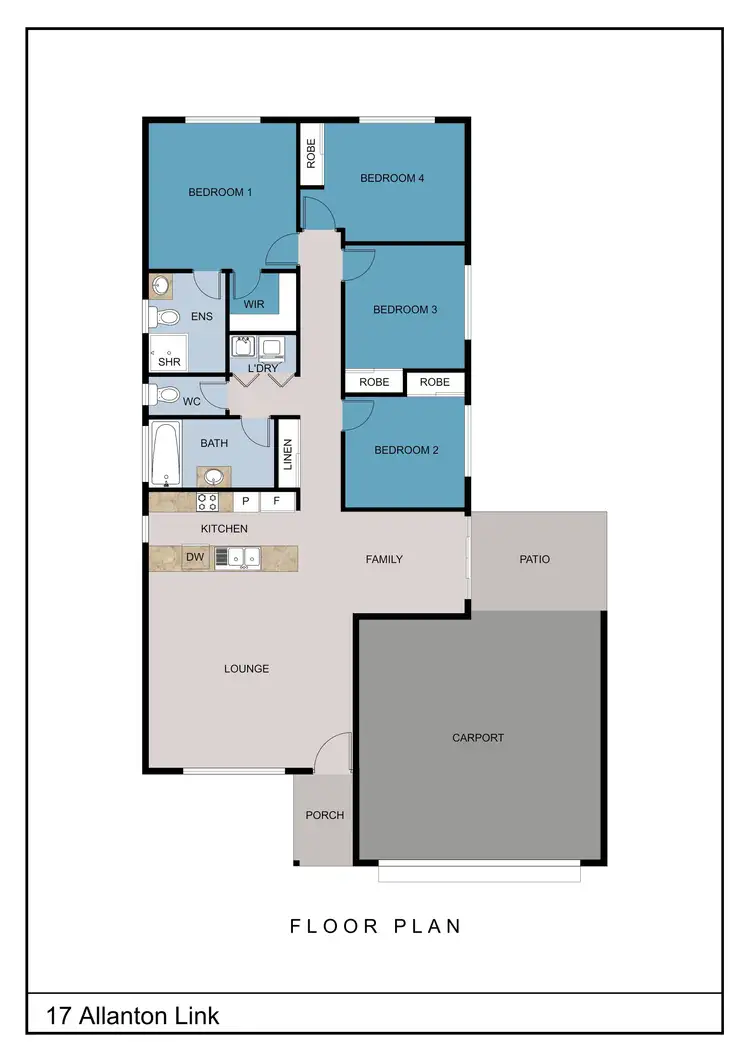 Floorplan of Homely house listing, 17 Allanton Link, Trinity Park QLD 4879