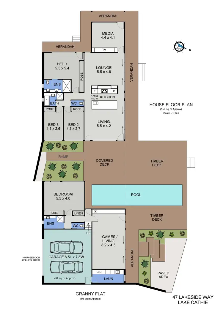 Floorplan of Homely house listing, 47 Lakeside Way, Lake Cathie NSW 2445