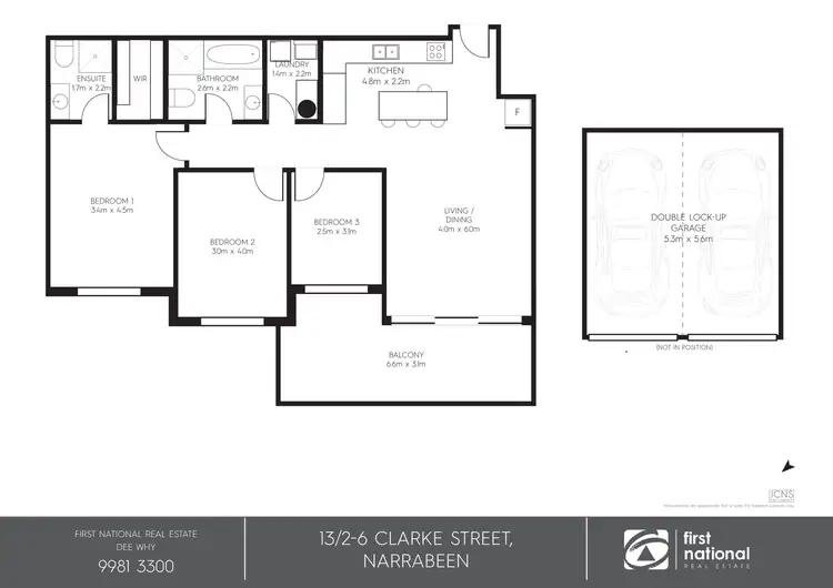 Floorplan of Homely apartment listing, 13/2-6 Clarke Street, Narrabeen NSW 2101