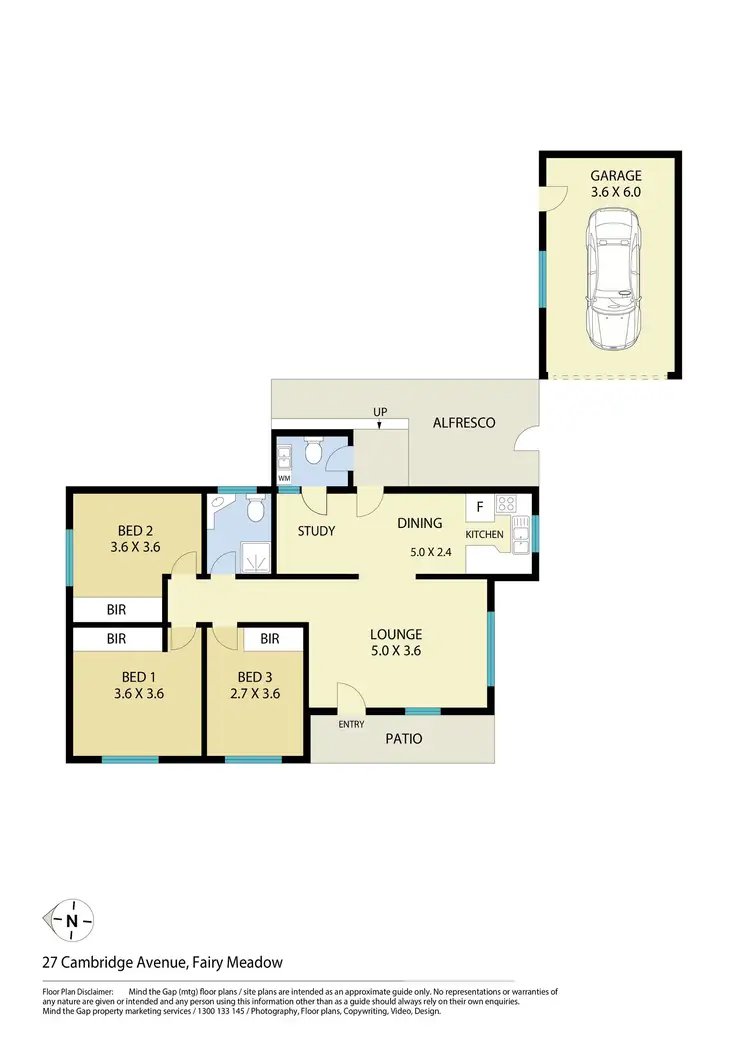 Floorplan of Homely house listing, 27 Cambridge Avenue, Fairy Meadow NSW 2519