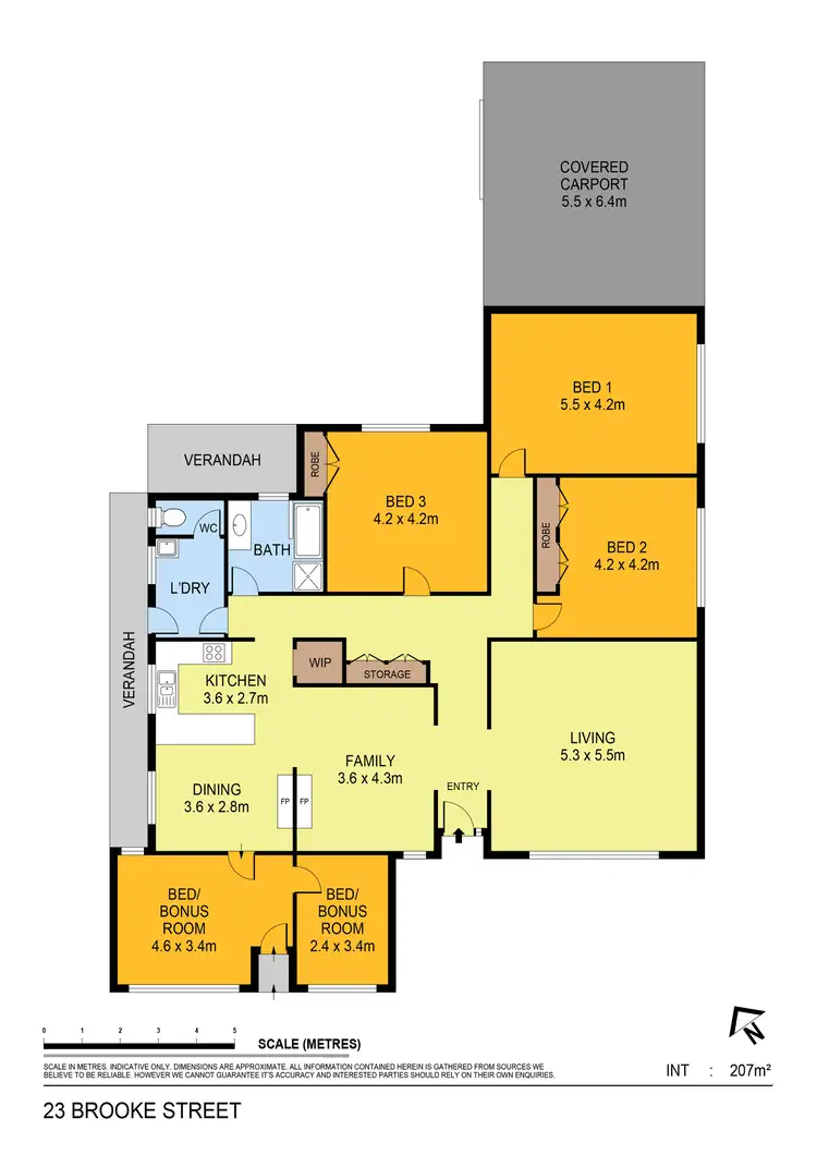 Floorplan of Homely house listing, 23 Brooke Street, Moonambel VIC 3478
