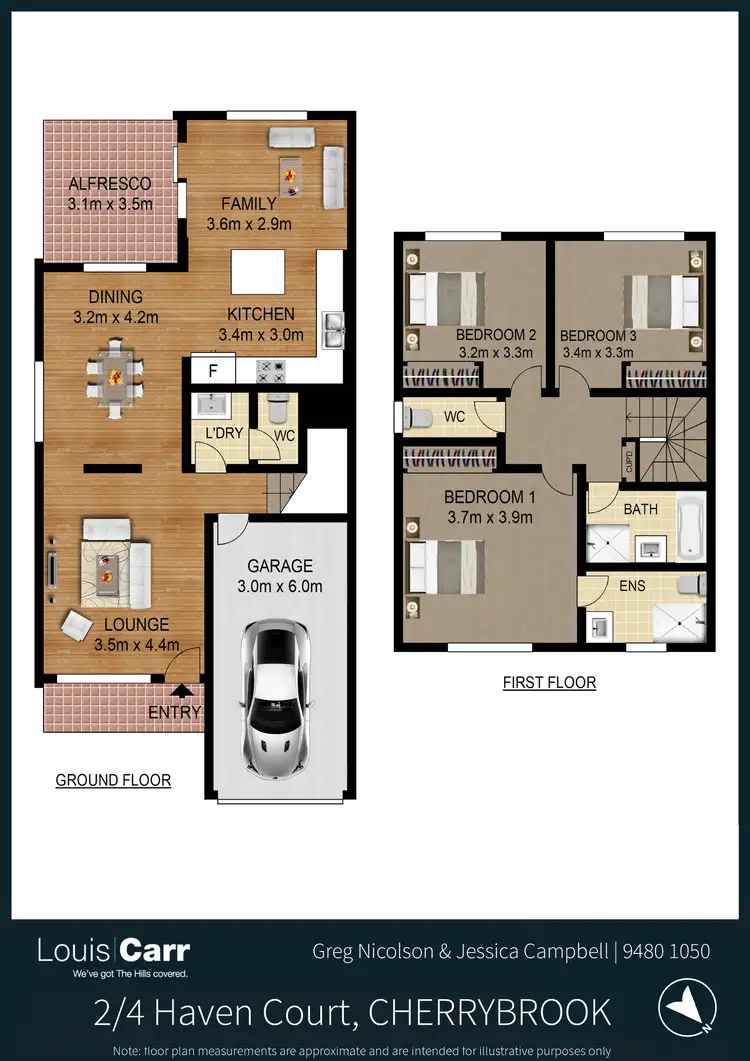 Floorplan of Homely semi-detached listing, 4a Haven Court, Cherrybrook NSW 2126
