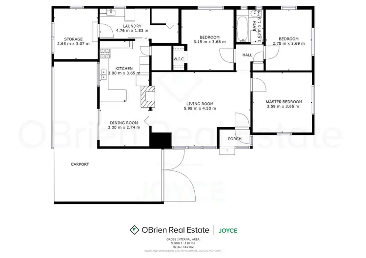Floorplan of Homely house listing, 12 Higgins Street, Wangaratta VIC 3677