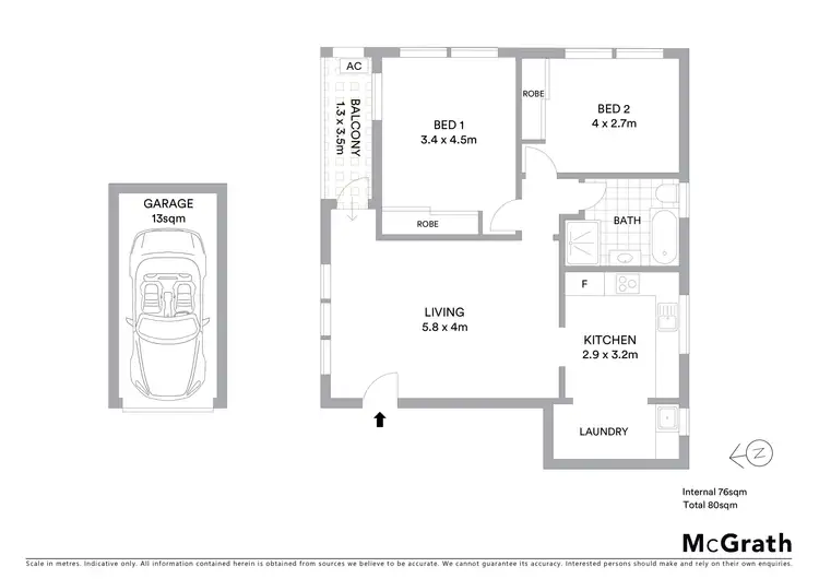 Floorplan of Homely unit listing, 11/65 Alfred Street, Ramsgate Beach NSW 2217