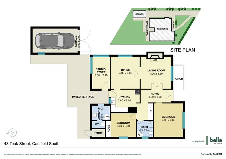 Floorplan of Homely house listing, 43 Teak Street, Caulfield South VIC 3162