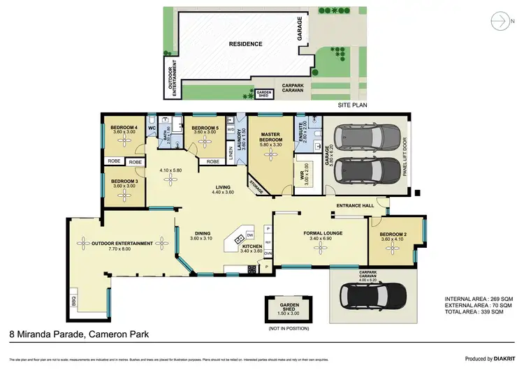 Floorplan of Homely house listing, 8 Miranda Parade, Cameron Park NSW 2285