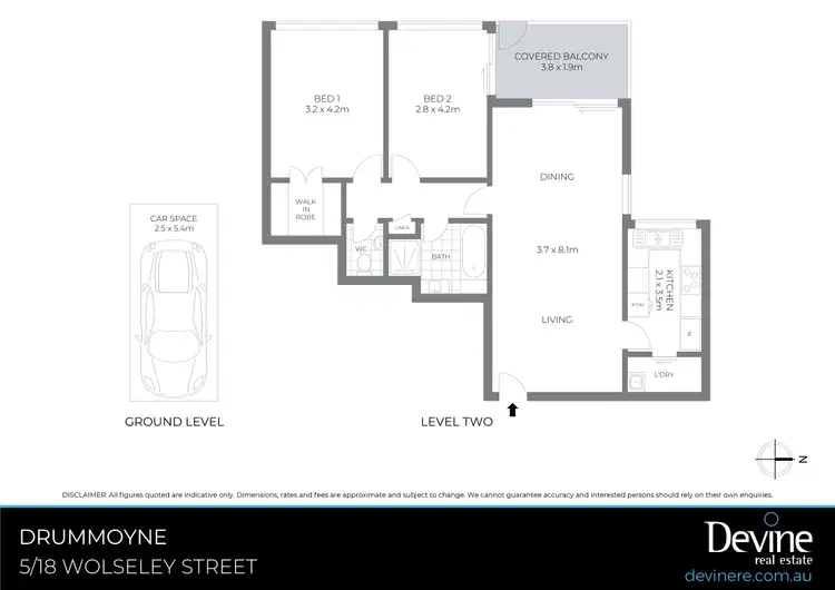 Floorplan of Homely apartment listing, 5/18 Wolseley Street, Drummoyne NSW 2047