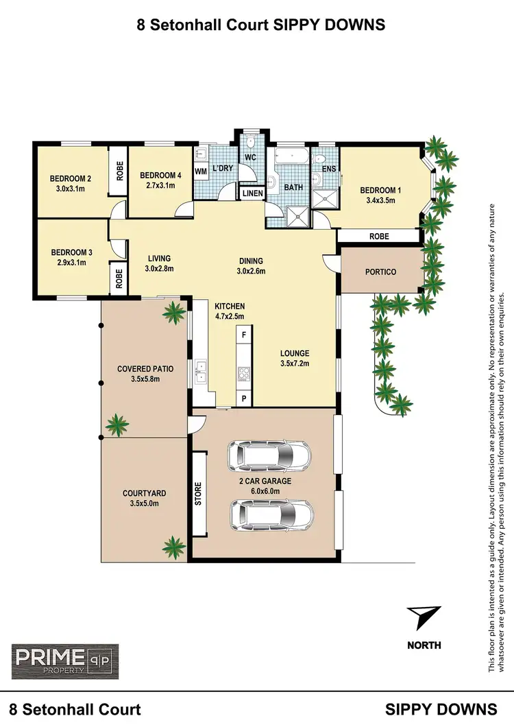 Floorplan of Homely house listing, 8 Setonhall Court, Sippy Downs QLD 4556
