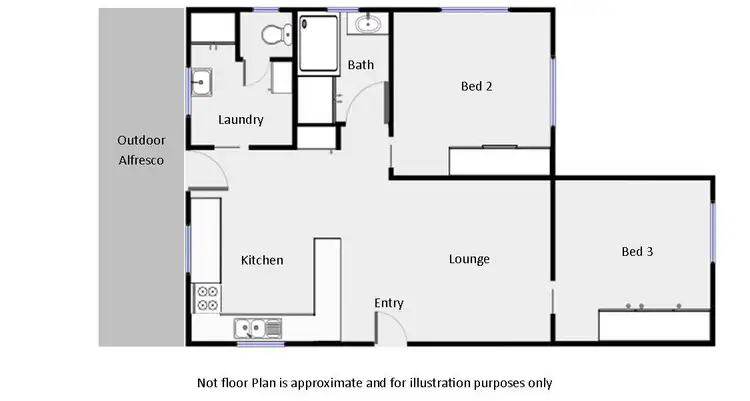 Floorplan of Homely house listing, 1 Brentwood Avenue, Mildura VIC 3500