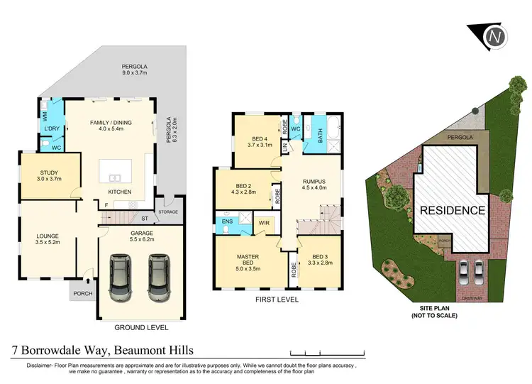 Floorplan of Homely house listing, 7 Borrowdale Way, Beaumont Hills NSW 2155