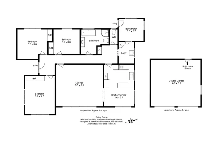 Floorplan of Homely house listing, 21 Chanel Street, Park Grove TAS 7320