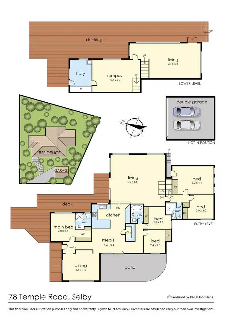 Floorplan of Homely house listing, 78 Temple Road, Selby VIC 3159