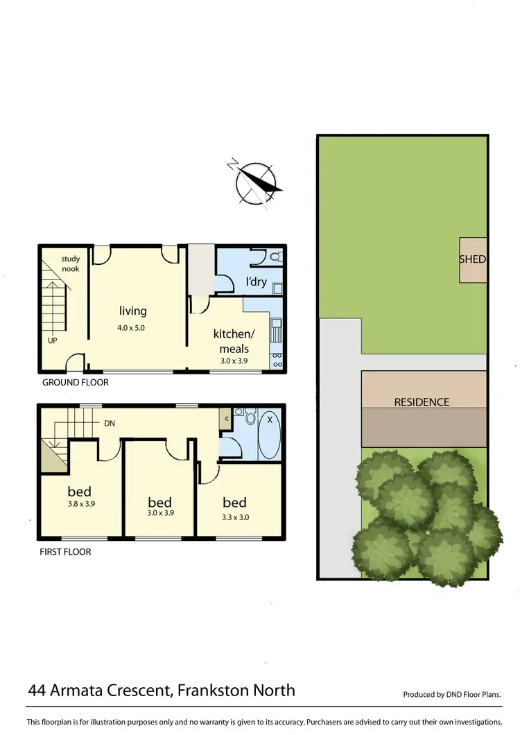 Floorplan of Homely house listing, 44 Armata Crescent, Frankston North VIC 3200