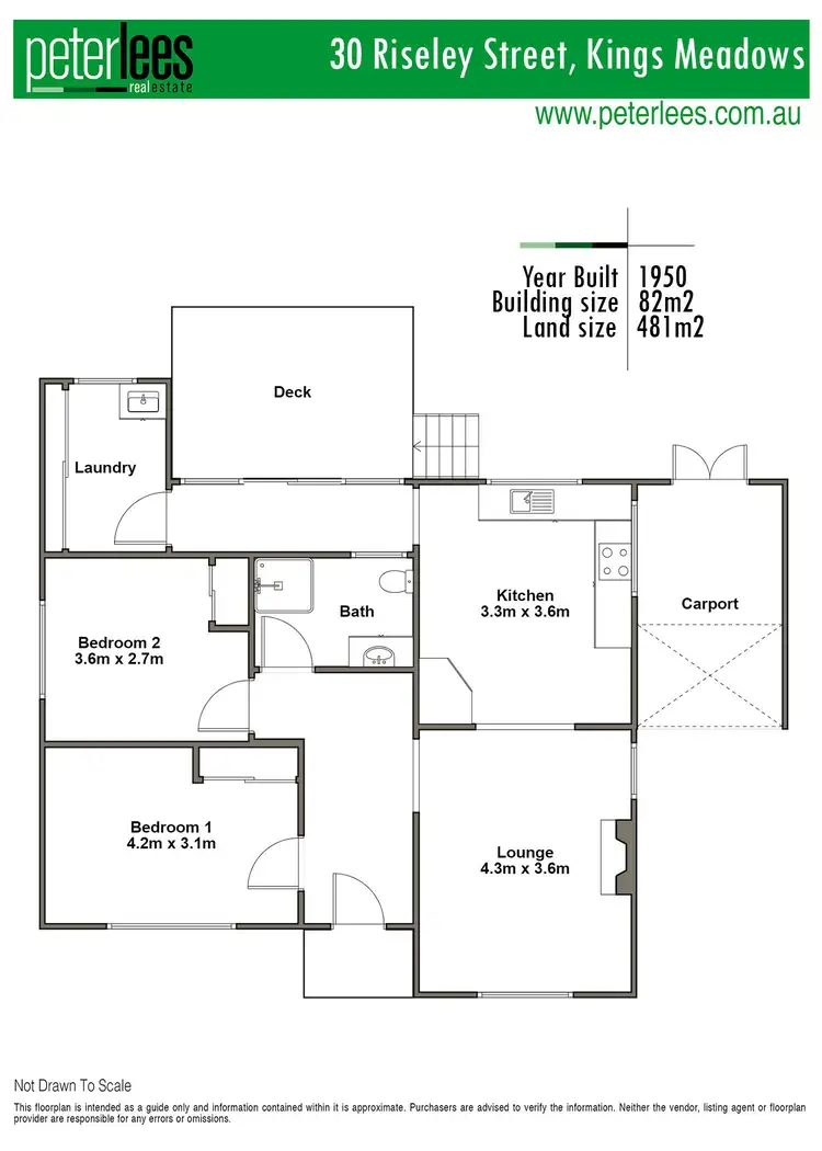 Floorplan of Homely house listing, 30 Riseley Street, Kings Meadows TAS 7249