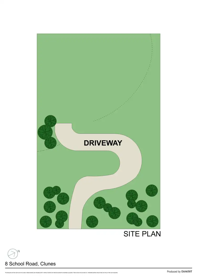 Floorplan of Homely land listing, 8 School Road, Clunes VIC 3370