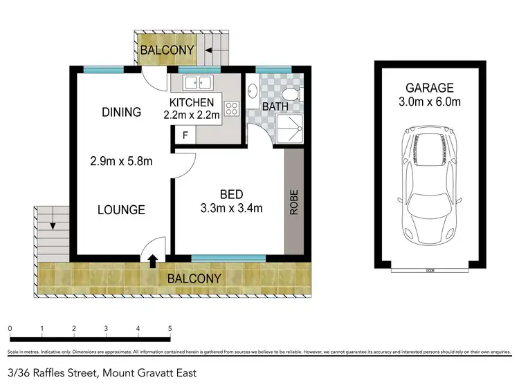 Floorplan of Homely unit listing, 3/36 Raffles Street, Mount Gravatt East QLD 4122