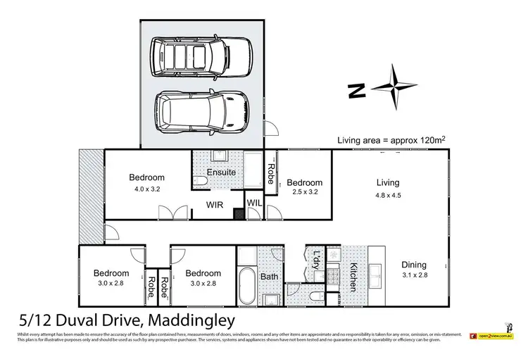 Floorplan of Homely unit listing, 5/12 Duval Drive, Maddingley VIC 3340