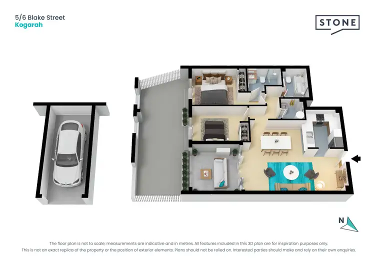 Floorplan of Homely apartment listing, 5/6 Blake Street, Kogarah NSW 2217