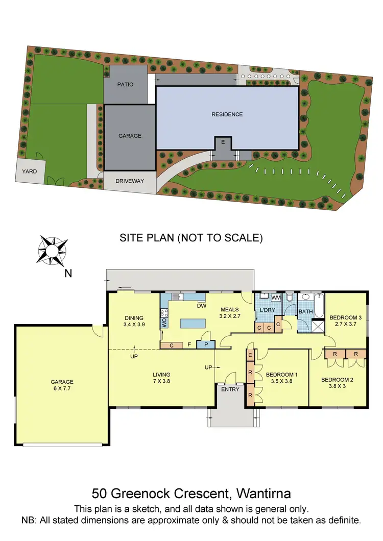 Floorplan of Homely house listing, 50 Greenock Crescent, Wantirna VIC 3152