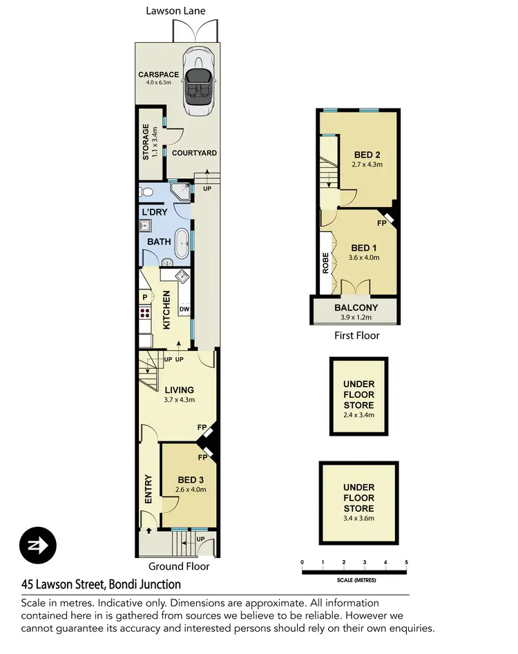 Floorplan of Homely house listing, 45 Lawson Street, Bondi Junction NSW 2022