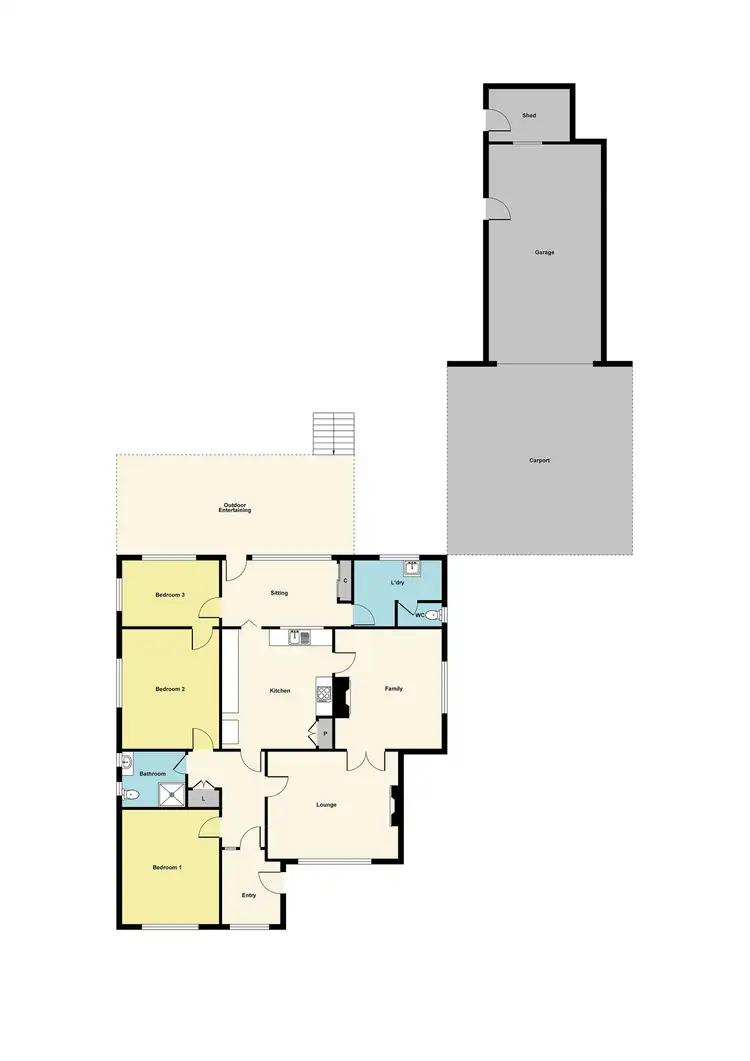 Floorplan of Homely house listing, 32 Newton Street, Maryborough VIC 3465
