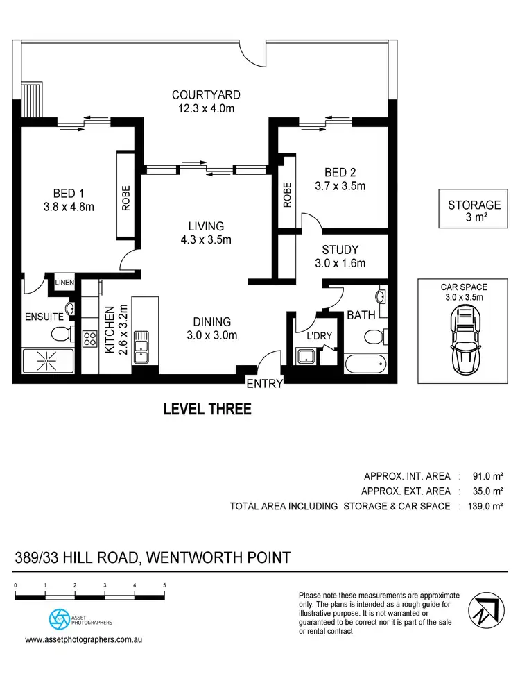Floorplan of Homely apartment listing, 389/33 Hill Road, Wentworth Point NSW 2127