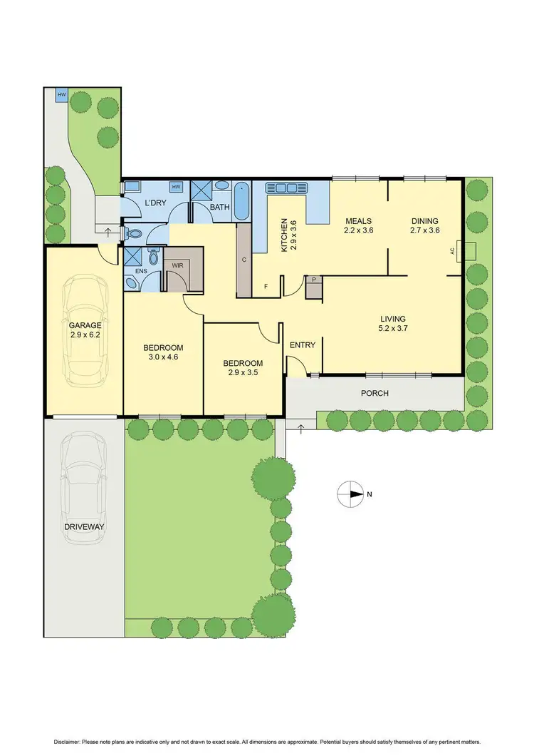 Floorplan of Homely villa listing, 1/155 Cooper Street, Essendon VIC 3040