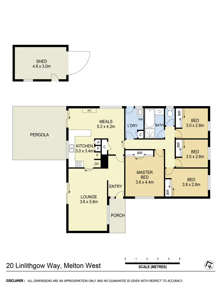 Floorplan of Homely house listing, 20 Linlithgow Way, Melton West VIC 3337