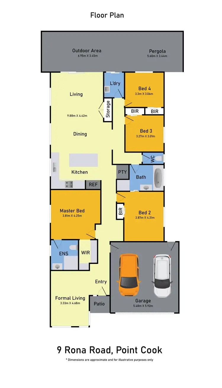 Floorplan of Homely house listing, 9 Rona Road, Point Cook VIC 3030