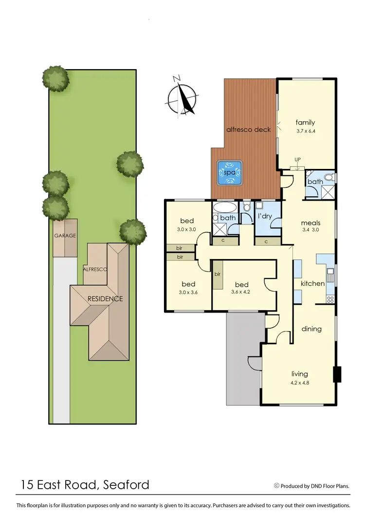 Floorplan of Homely house listing, 15 East Road, Seaford VIC 3198