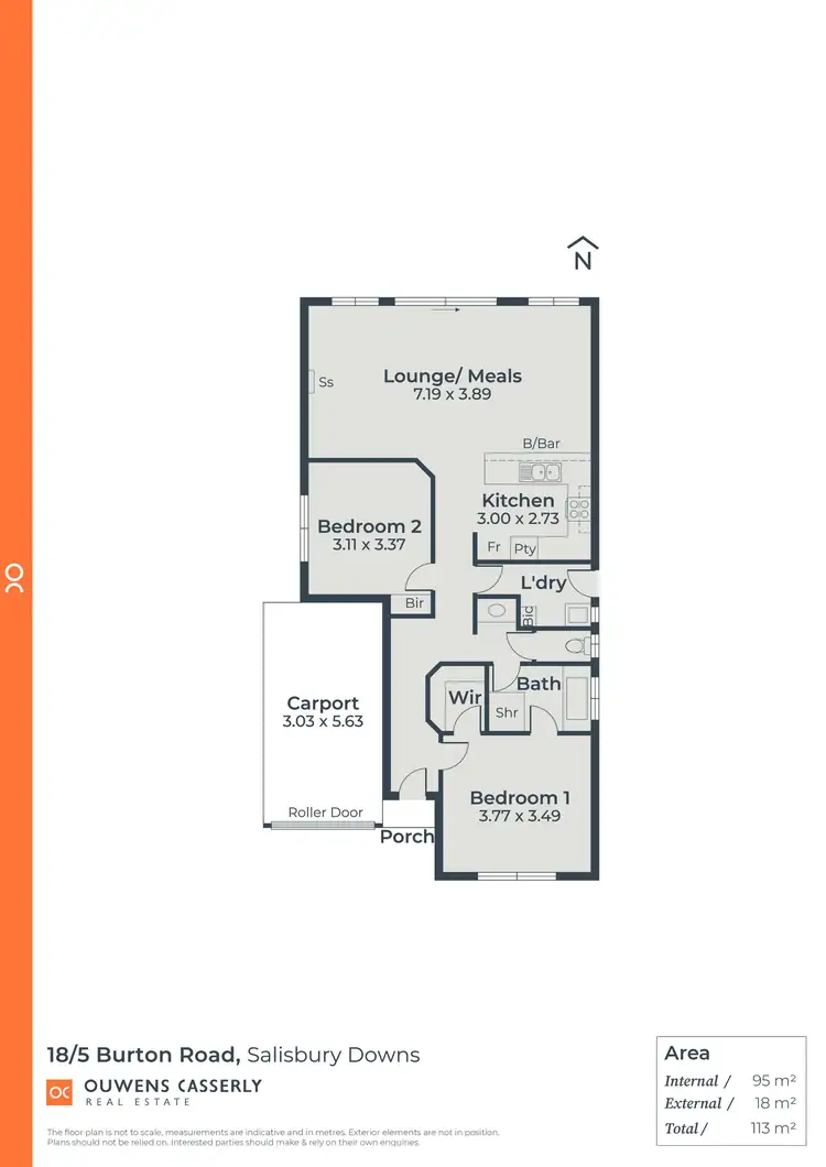 Floorplan of Homely unit listing, 18/5-11 Burton Road, Salisbury SA 5108