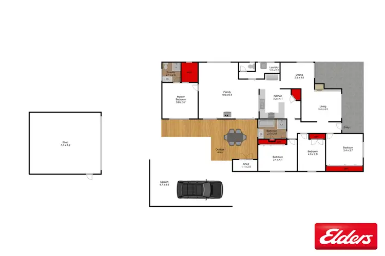 Floorplan of Homely house listing, 14 Prince Street, Yarram VIC 3971