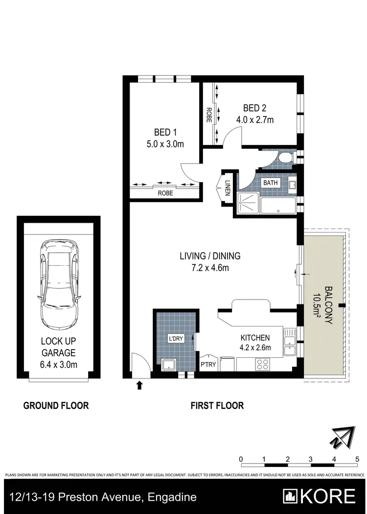 Floorplan of Homely apartment listing, 12/13-19 Preston Avenue, Engadine NSW 2233