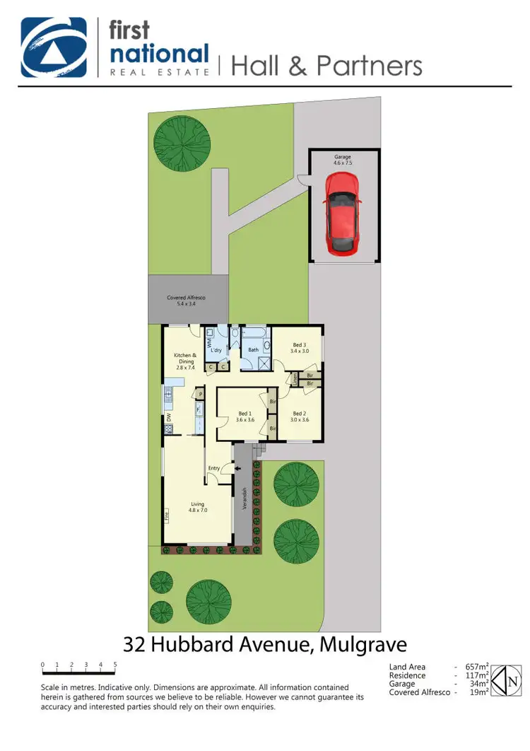 Floorplan of Homely house listing, 32 Hubbard Avenue, Mulgrave VIC 3170