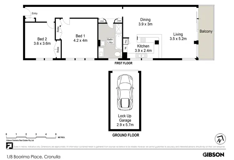 Floorplan of Homely apartment listing, 1/8 Boorima Place, Cronulla NSW 2230