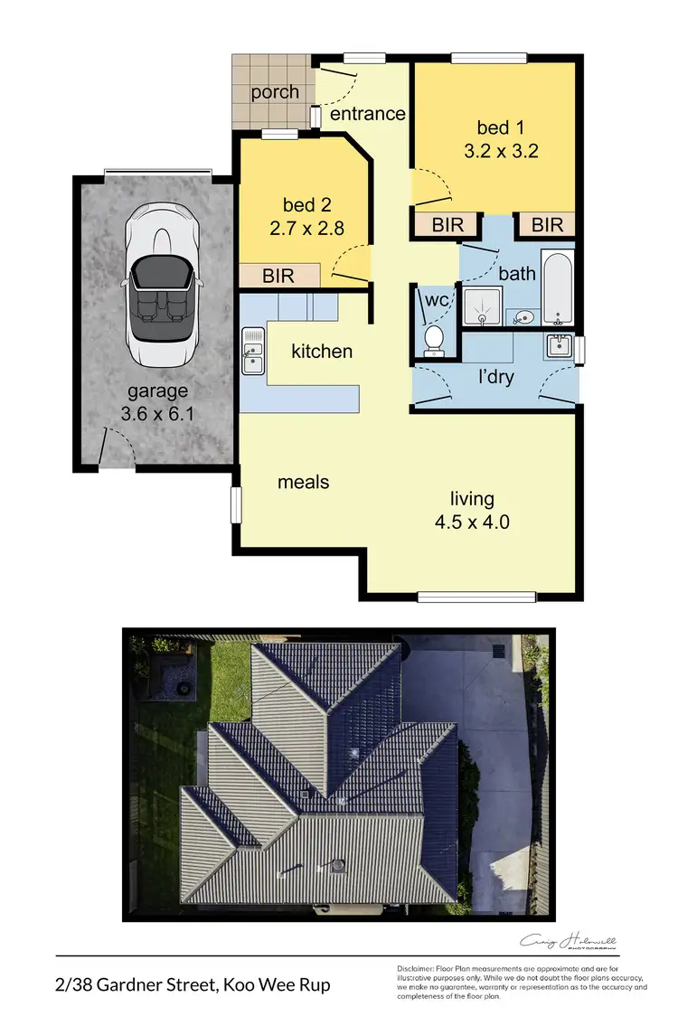 Floorplan of Homely unit listing, 2/38 Gardner Street, Koo Wee Rup VIC 3981