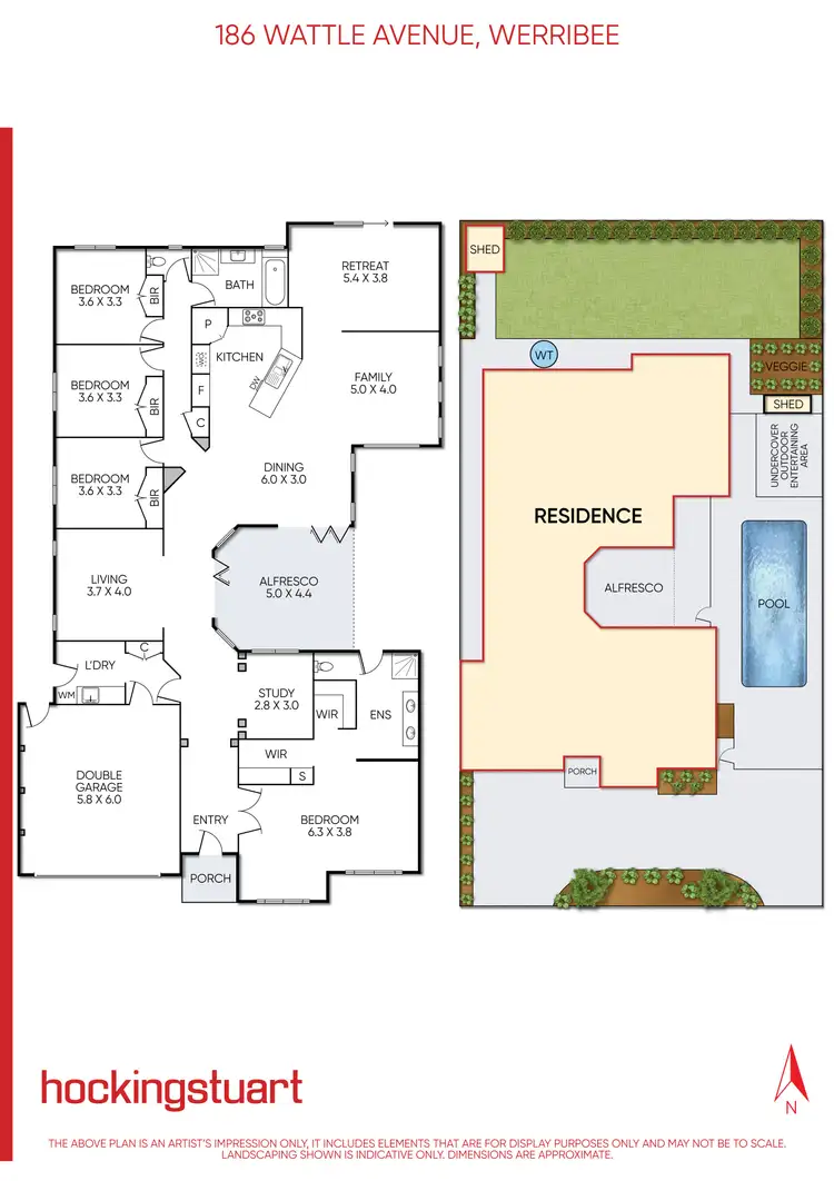 Floorplan of Homely house listing, 186 Wattle Avenue, Werribee VIC 3030